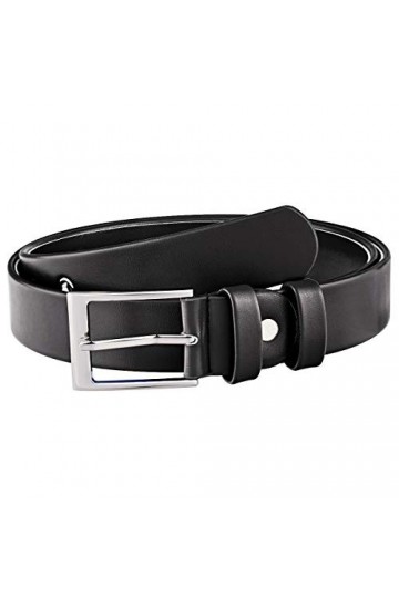 KYEYGWO Ceinture unisexe en cuir PU pour jeans, pantalons, ceinture, ceinture pour robes avec boucle ardillon, convient pour 