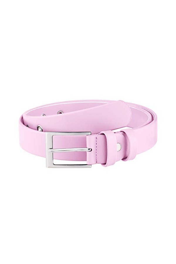 KYEYGWO Ceinture unisexe en cuir PU pour jeans, pantalons, ceinture, ceinture pour robes avec boucle ardillon, convient pour 