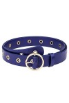 KYEYGWO Ceinture en cuir pour femme pour jeans avec boucle à épingle pour robe de 69,8 cm à 100,1 cm - Bleu - Taille Unique