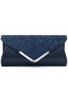 ZIUMUDY Enveloppe de soirée à paillettes scintillantes avec chaîne pour sac à main de mariage, or doré , Medium
