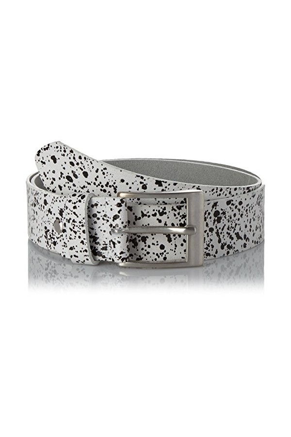 MGM - Ceinture Femme - Silver Dots, 134 - Blanc weiß 1 - FR : 85 Taille fabricant : 85 cm 
