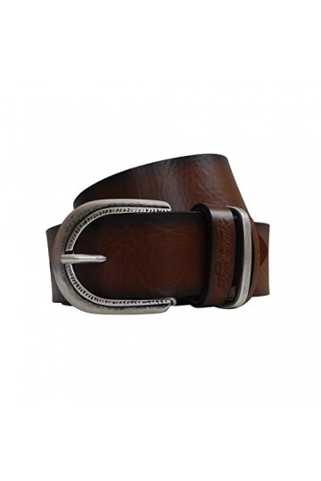 Ceinture pour femme en cuir de Tom Tailor - Ceinture en cuir pour femme - Boucle ardillon en métal couleur au choix - Prése