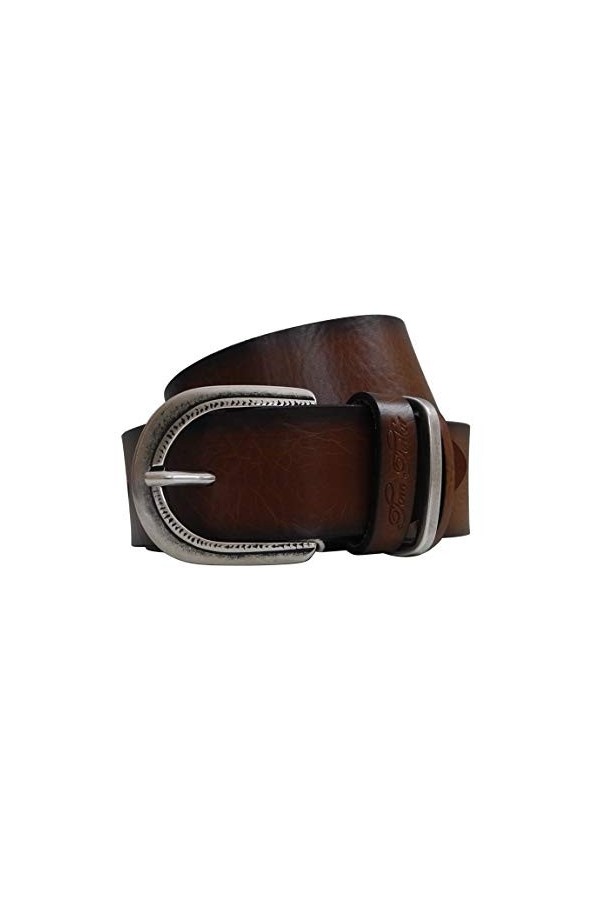 Ceinture pour femme en cuir de Tom Tailor - Ceinture en cuir pour femme - Boucle ardillon en métal couleur au choix - Prése