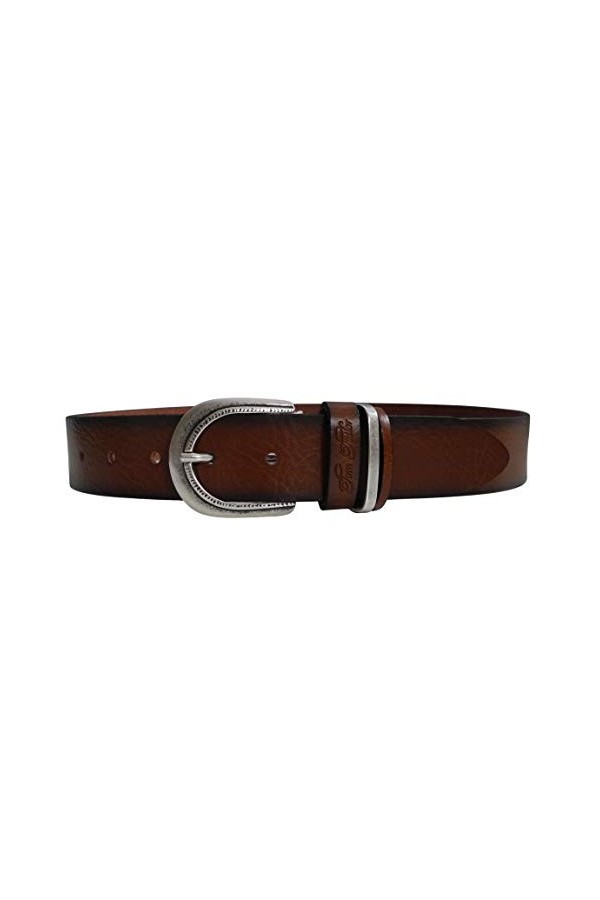 Ceinture pour femme en cuir de Tom Tailor - Ceinture en cuir pour femme - Boucle ardillon en métal couleur au choix - Prése