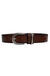 Ceinture pour femme en cuir de Tom Tailor - Ceinture en cuir pour femme - Boucle ardillon en métal couleur au choix - Prése