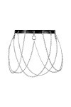 BBOHSS Ceinture en cuir pour femme - Pour Halloween, punk, gothique, carnaval, danse, festival, accessoire, Noir , taille uni