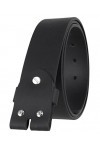 Mytem-Gear Lanière de ceinture en cuir véritable Noir 40 mm, Noir , 110 cm