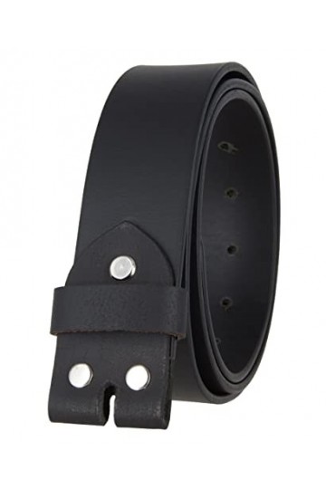 Mytem-Gear Lanière de ceinture en cuir véritable Noir 40 mm, Noir , 110 cm