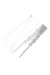 Amosfun Ceinture avec strass en cristal pour robe de mariée ou robe de soirée