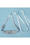 Amosfun Ceinture avec strass en cristal pour robe de mariée ou robe de soirée