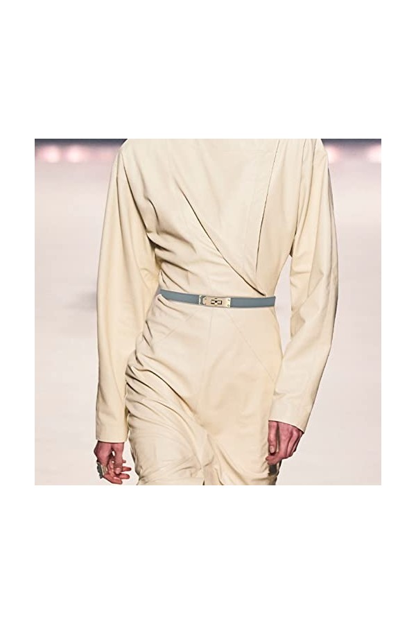 LumiSyne Femme Ceinture En Cuir Fine Couleur Unie Classique Fermoir Tourniquet En Alliage Femme Ceintures En Cuir Réglable Ce