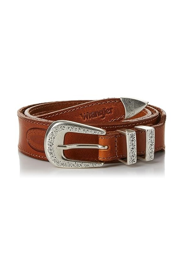 Wrangler Western Belt Ceinture, Cognac, 85 aux Femmes