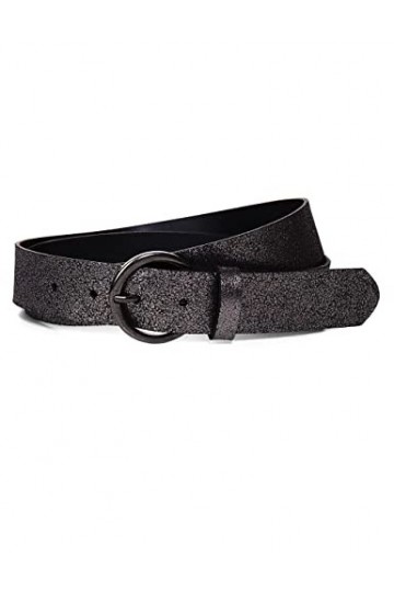 Street One A580669 Ceinture en Cuir, Dark Silver, 75 Femme
