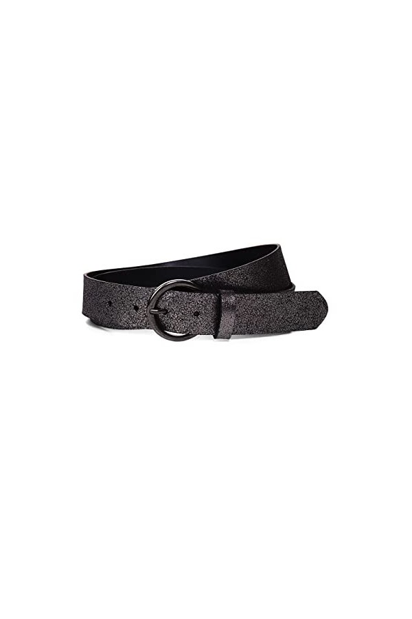 Street One A580669 Ceinture en Cuir, Dark Silver, 75 Femme