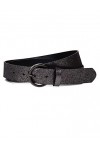 Street One A580669 Ceinture en Cuir, Dark Silver, 75 Femme