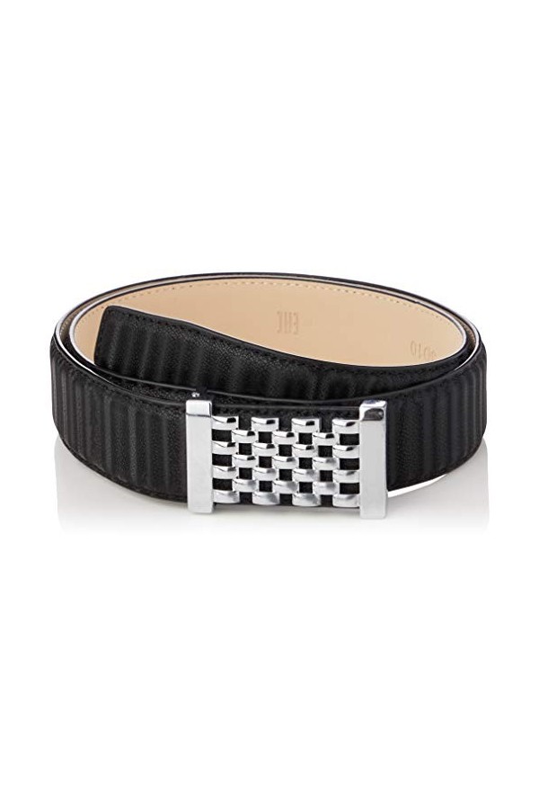 Anthoni Crown Ledergürtel Ceinture, Schwarz, 95 Femme