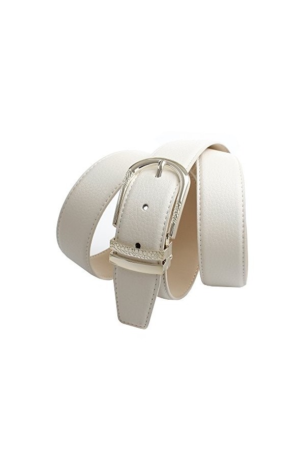 Anthoni Crown A13WT90 Ceinture, Blanc Weiss 090 , 105 Femme