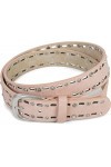 styleBREAKER Ceinture unie pour femmes avec un motif ovale découpé au laser et des strass, longueur ajustable 03010097, taill
