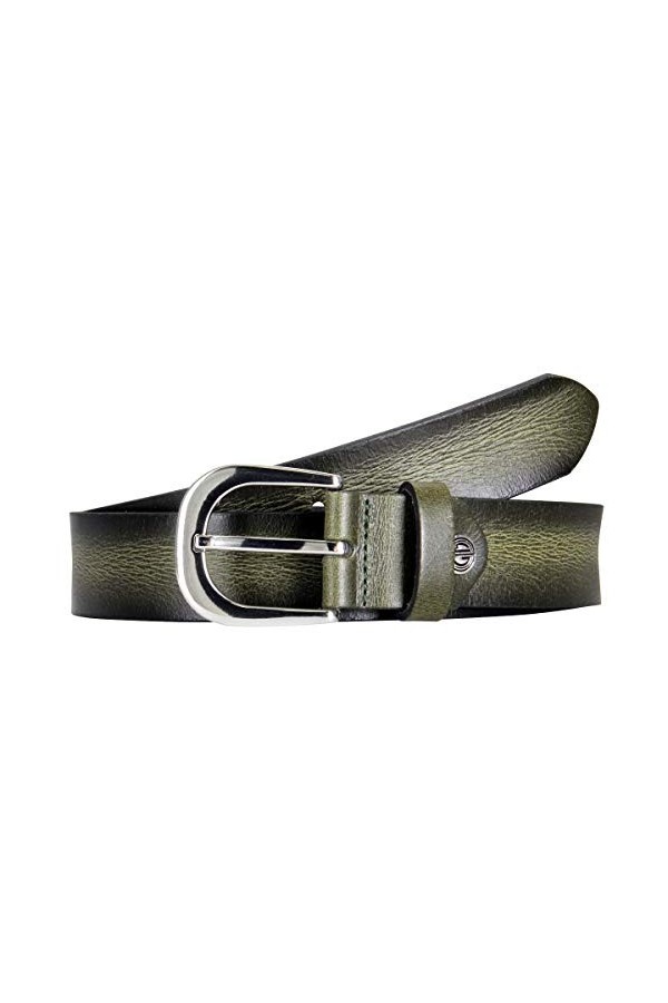 Lindenmann womens leather belt/womens belt, full grain leather, green, Farbe/Color:vert, Size US/EU:Waist Size 41.5 XL EU 1