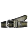 Lindenmann womens leather belt/womens belt, full grain leather, green, Farbe/Color:vert, Size US/EU:Waist Size 41.5 XL EU 1