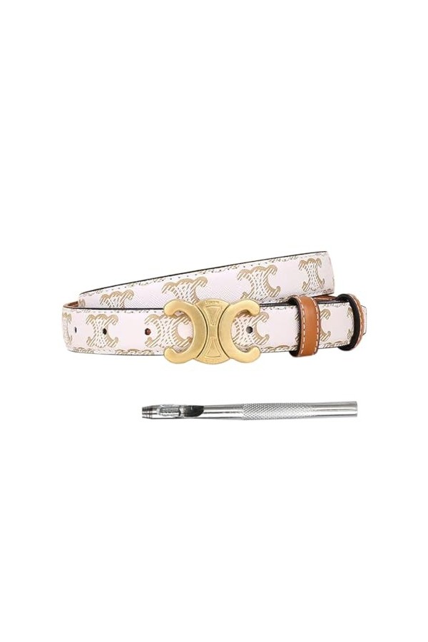 hongjianyyyyds Ceinture pour femme - Mode - Boucle creuse - Ceinture en cuir pour jeans - Pantalon de loisirs + ceinture perf