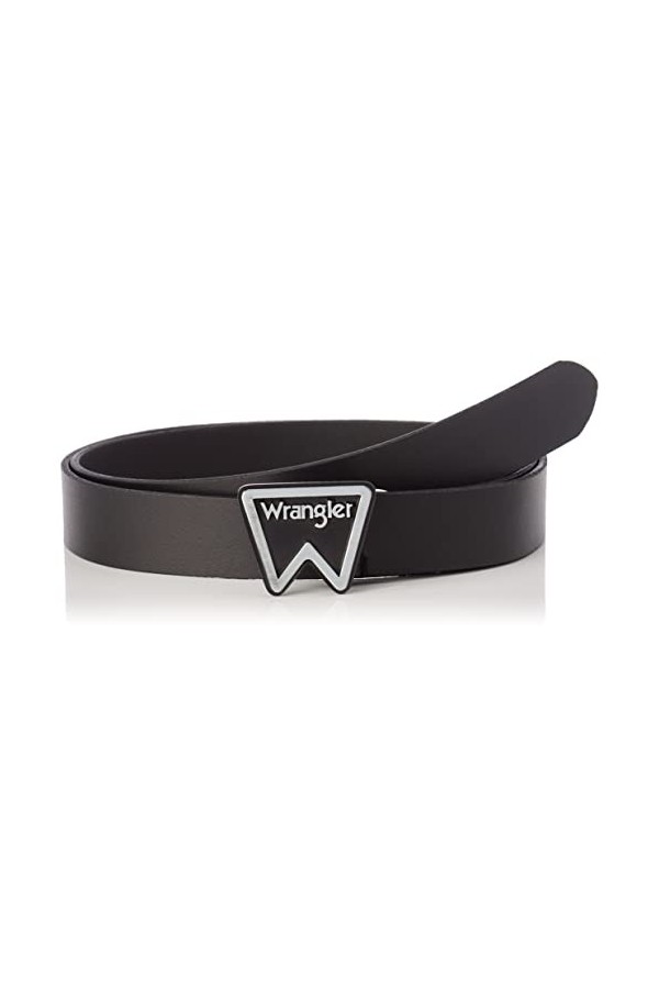Wrangler Festival Logo Belt Ceinture, Black, 85 aux Femmes