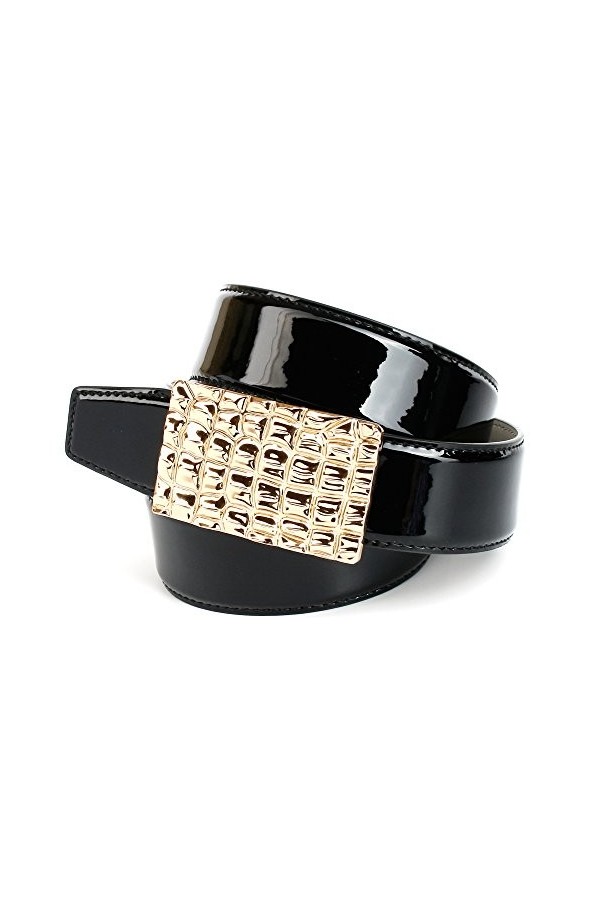 Anthoni Crown 4KR00L Ceinture, Schwarz Schwarz 010 , 100 Femme