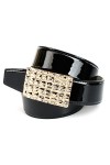 Anthoni Crown 4KR00L Ceinture, Schwarz Schwarz 010 , 100 Femme