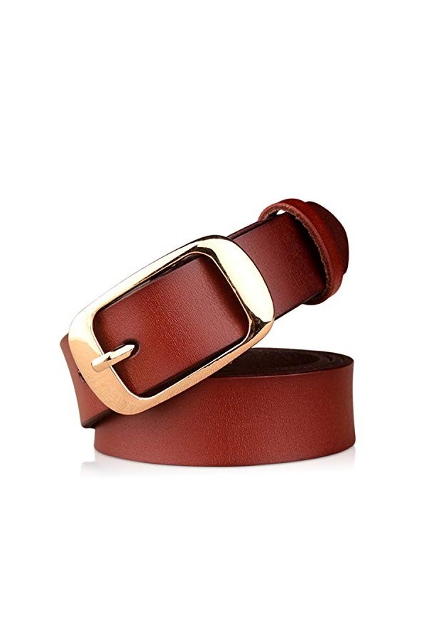 DORRISO Élégante Femme Ceinture Simple et à La Mode Ceinture Cuir pour Toutes Occasions, 3 Tailles 105CM 110CM 115CM Ceinture