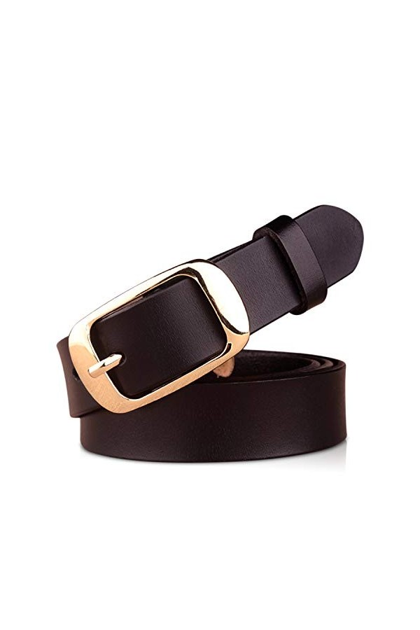 DORRISO Élégante Femme Ceinture Simple et à La Mode Ceinture Cuir pour Toutes Occasions, 3 Tailles 105CM 110CM 115CM Ceinture