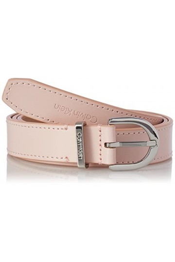 Calvin Klein CK Must Metal Loop RND Belt 25MM Ceinture, Spring Rose, 100 cm Femme