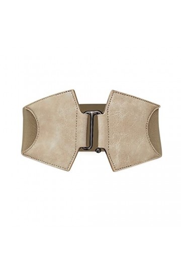 LumiSyne Large Ceinture Élastique Pour Femme Ceinture En Cuir Ceinture Extensible Dames Boucle De Crochet En Alliage Bande Él