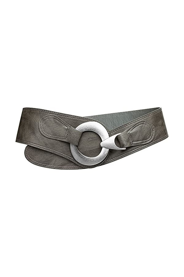 Caspar GU243 Ceinture large pour femme, Taille:95, Couleur:noir