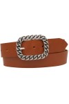 AnnaMatoni Ceinture en cuir véritable pour femme, fabriquée en Allemagne, 4 cm de large, fermoir sans nickel, noir 790, TW100
