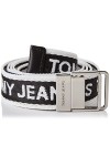 Tommy Jeans TJW Mini Logo Tape Belt Ceinture, Noir, 90 cm Femme