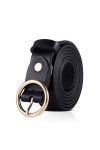 DORRISO Élégante Femme Ceinture Simple et à La Mode Voyage Ceinture Cuir pour Toutes Occasions 105cm 110cm 115cm Ceinture Cui