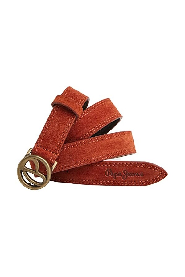 Pepe Jeans Ceinture dAthéna, Orange Bois de Cèdre , S Femme
