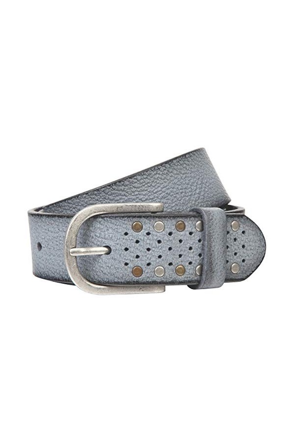 Lindenmann Womens Leather Belt/Womens Belt, leather belt, navy, Farbe/Color:bleu, Size US/EU:Bundweite 80 cm Gesamtlänge 95