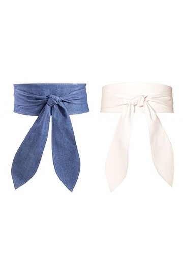 FEOYA Ceinture à enrouler pour fête, mariage, ceinture de mariage, ceinture à nouer, ceinture élégante, pour femme, style rét