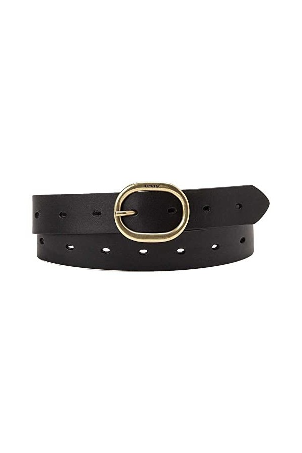 Levis Femme Womens High-low WOMEN S HIGH LOW BELT, Regular Black, 90 EU