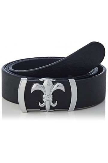 Anthoni Crown Ledergürtel Ceinture, Noir, 85 cm Femme