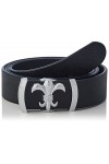 Anthoni Crown Ledergürtel Ceinture, Noir, 85 cm Femme