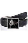 Anthoni Crown Ledergürtel Ceinture, Noir, 90 Femme