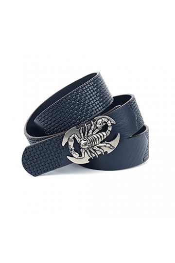 Anthoni Crown 1skp580-80 Ceinture, Bleu foncé, 80 cm Mixte