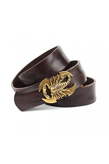 Anthoni Crown 4SKP340-80 Ceinture, Marron foncé, 80 cm Mixte