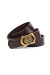 Anthoni Crown 4tom340-80 Ceinture, Marron foncé, 80 cm Mixte