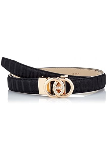 Anthoni Crown Ledergürtel Ceinture, Beige, 75 Femme