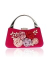 ELEOPTION Mode Sac de soirée floral Sac à main dembrayage de mariage Porte-monnaie Sacs à main en fleur pour fête de mariage
