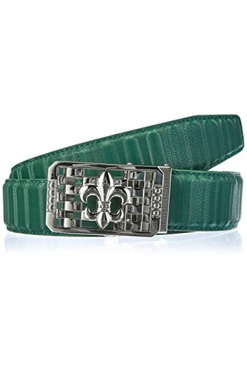 Anthoni Crown Ledergürtel Ceinture, Noir, 80 cm Femme