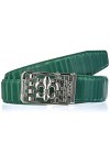 Anthoni Crown Ledergürtel Ceinture, Noir, 80 cm Femme